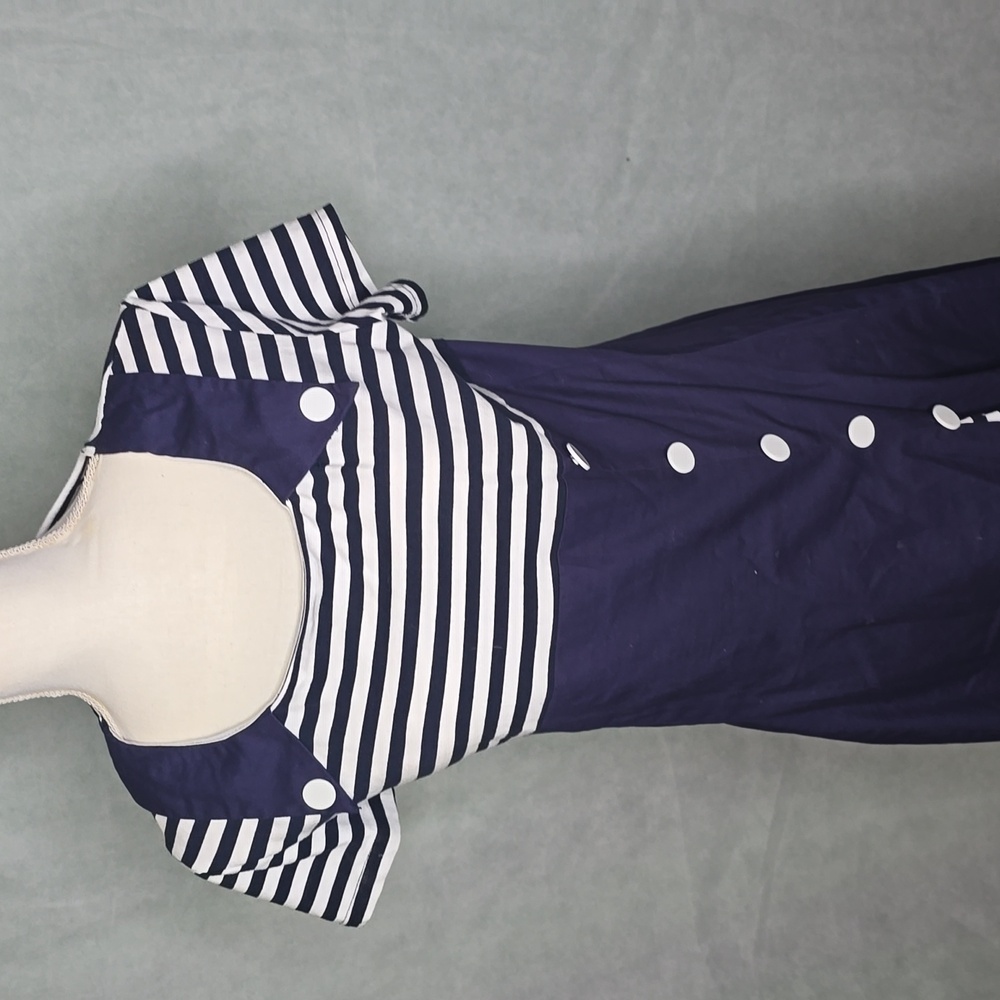 Blue and white Dress